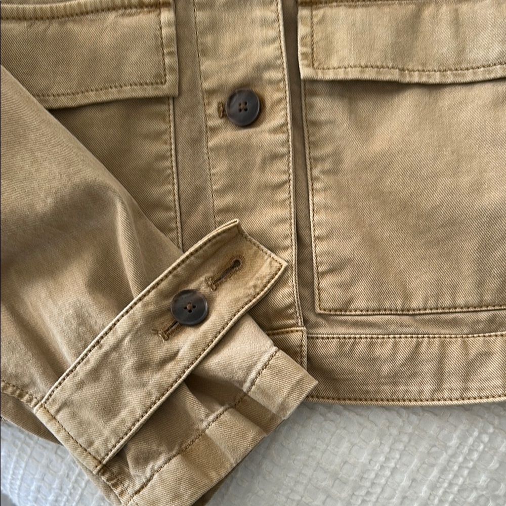 Tan Button-Up Jacket - Picture 6 of 6